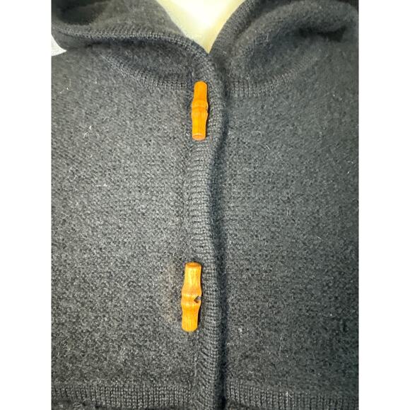 Vintage Karen Scott cardigan 100% Wool Wooden Toggle made Australia size large - Picture 13 of 16